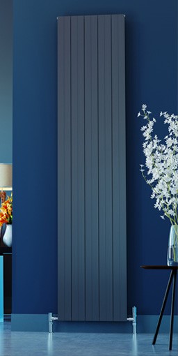 malpensa flat vertical anthracite radiator
