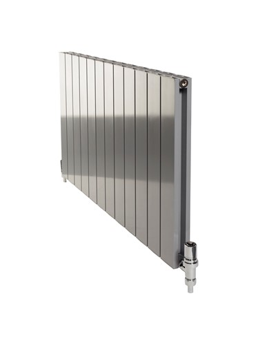 horizontal white aluminium smooth