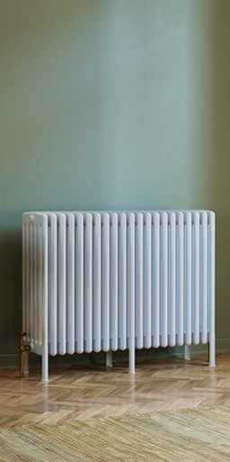 roma welded feet white stock radiator