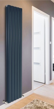 magenta curve vertical anthracite radiator