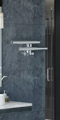 garda hi level<br>polished stainless steel<br>towel warmer