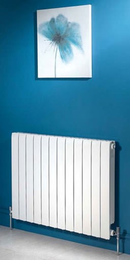 modena horizontal white radiator