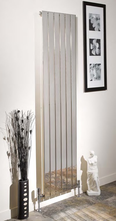 capri vertical single chrome radiator