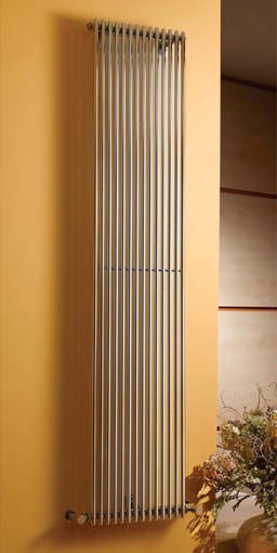 rimini vertical single chrome radiator 