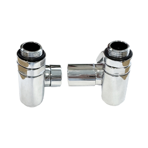 Corner Valve Set Dual Fuel Chrome
