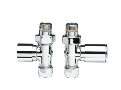 Italian Luxury Valve Set Straight Chrome