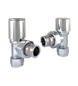 Italian Luxury Valve Set Angled Chrome